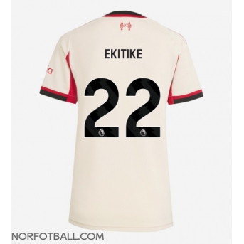 Billige Fotballdrakt Liverpool Hugo Ekitike #22 Replika Bortedrakt Dame 2025-26 Kortermet